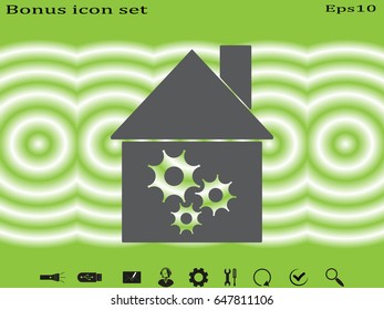 house, icon, vector illustration eps10
