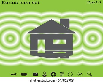 house, icon, vector illustration eps10