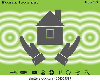house, icon, vector illustration eps10
