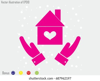house, icon, vector illustration eps10