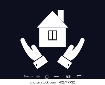 house, icon, vector illustration eps10