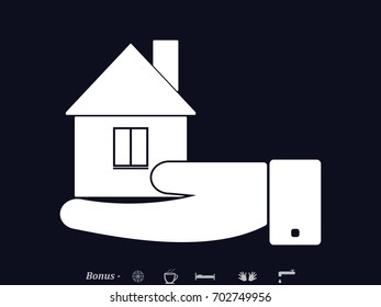 house, icon, vector illustration eps10