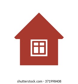House  icon, vector illustration. Flat design  