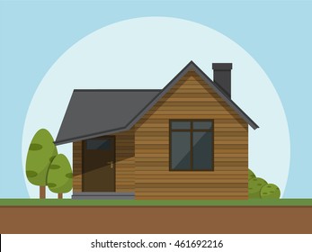 house icon. Vector illustration in flat style