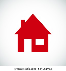 house icon, vector illustration. Flat design eps 10