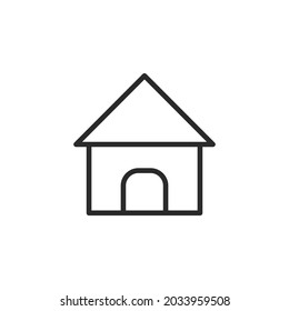 Icono de la casa. Ilustración vectorial para diseño gráfico, Web, UI, aplicación.