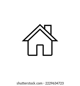 Haussymbol, Vektorgrafik. Heimzeichen und Symbol