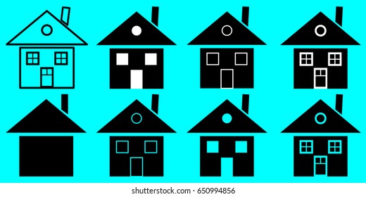house icon vector illustration, home icon,