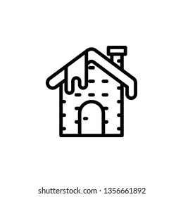 House Icon Vector Illustration in Line Style for Any Purpose