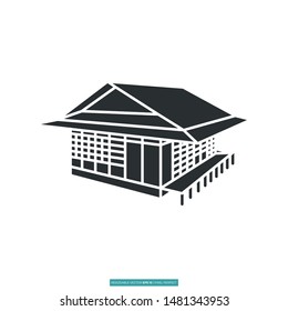 House icon vector illustration logo template for many purpose