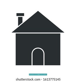 house icon vector illustration logo template for many purpose. Isolated on white background.
