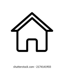 plantilla de logotipo de ilustración vectorial de icono de casa para muchos fines. Aislado sobre fondo blanco.