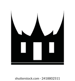 Diseño del logotipo de la ilustración del vector del icono de la casa