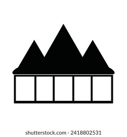 Diseño del logotipo de la ilustración del vector del icono de la casa
