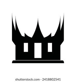 Vektorgrafik-Logo-Design des Hauses