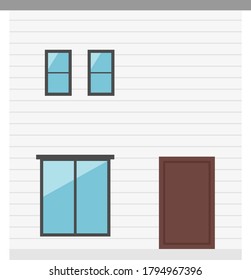 House icon.It is vector illustration on white isolated background.