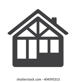 House icon Vector Illustration on the white background.