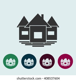 House Icon Vector Illustration. Real estate Illustration. Home icon picture.