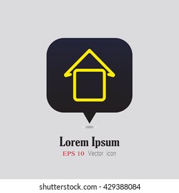 house icon vector illustration real estate home