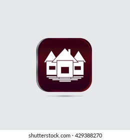 house icon vector illustration real estate home picture eps