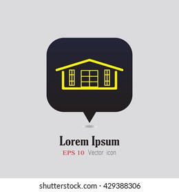 house icon vector illustration real estate home picture eps