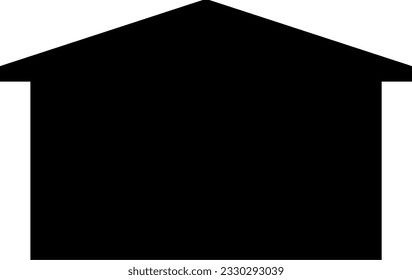 House icon vector illustration. Simple house silhouette icon for sign and symbol. House icon for symbol about architecture, building, home, estate, residential and structure