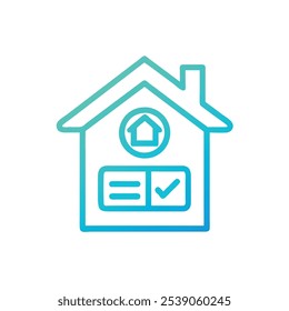 house icon vector illustration style