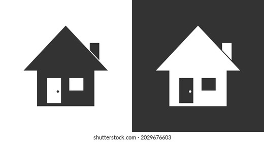 house icon. Vector illustration of a house symbol to be used in a web application.