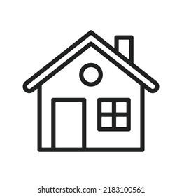 Imagen vectorial de icono de la casa. También se puede usar para bienes raíces. Adecuado para aplicaciones móviles, aplicaciones web y medios impresos.