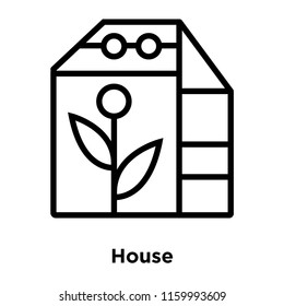 House icon vector isolated on white background, House transparent sign , line or linear sign, element design in outline style