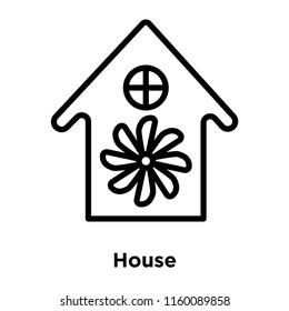 House icon vector isolated on white background, House transparent sign , line and outline elements in linear style