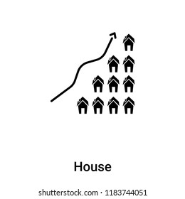 House icon vector isolated on white background, logo concept of House sign on transparent background, filled black symbol