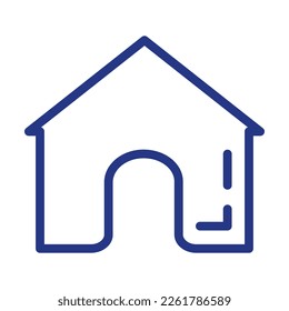 house icon vector isolated on white background for your web and mobile app design, house logo concept