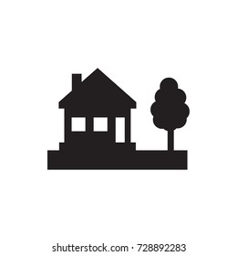 house icon vector isolated on white background