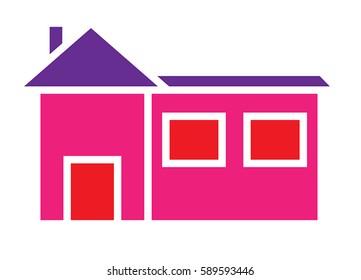 House icon vector isolated in white background.