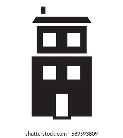 House icon vector isolated in white background.