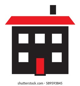 House icon vector isolated in white background.