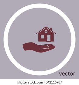 House icon, vector logo