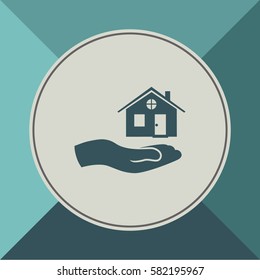 House icon, vector logo