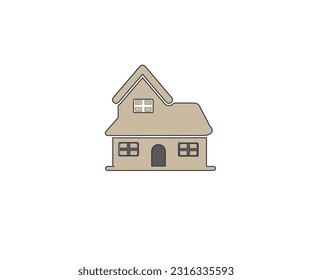 elementos de diseño de logotipo vectorial de icono de casa