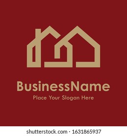 House icon vector logo template. Suitable for business, web and real estate