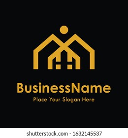 house icon vector logo template. suitable for business, web and real estate