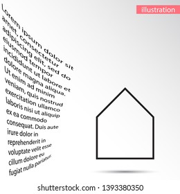 house icon vector . Lorem Ipsum Illustration design