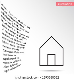 house icon vector . Lorem Ipsum Illustration design