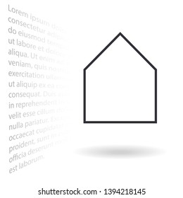 house icon vector . Lorem Ipsum Illustration design