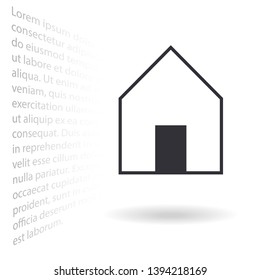 house icon vector . Lorem Ipsum Illustration design