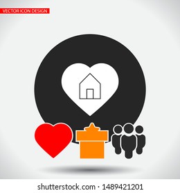 house icon vector . Lorem Ipsum Illustration design