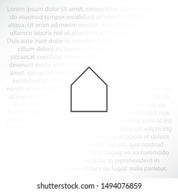 house icon vector . Lorem Ipsum Illustration design