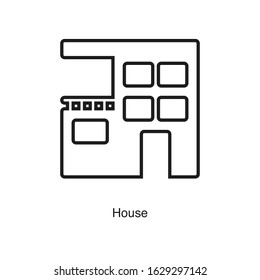 House icon vector on white background. Black icon illustration