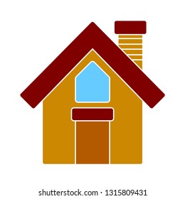 House Icon - Vector Real Estate Building Symbol. House Element